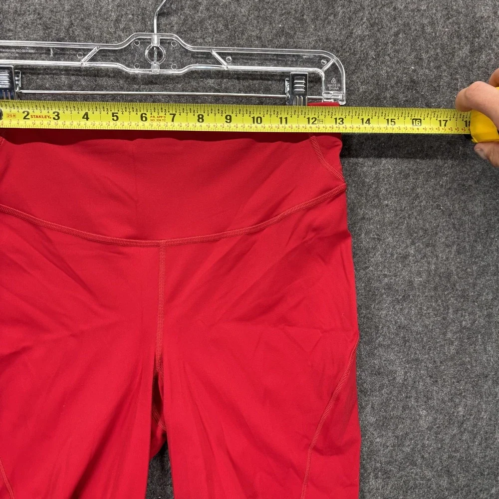 Lululemon Base Pace High Rise Biker Shorts Women's 8 Red LW7CAVS